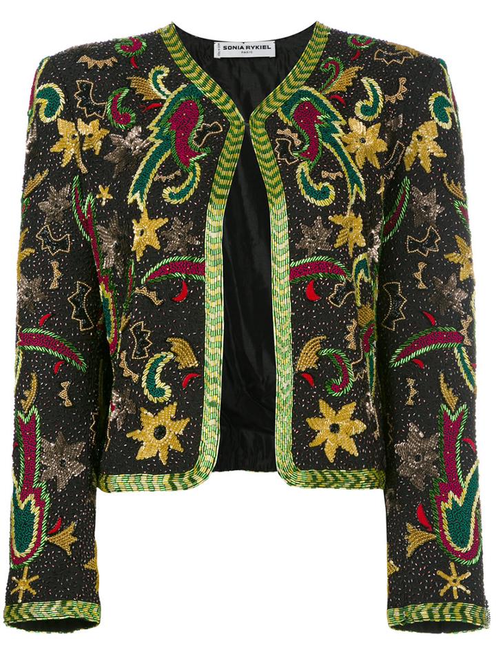 Sonia Rykiel Vintage Sequin Embellished Jacket, Women's, Size: 44