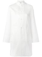 Comme Des Garçons Comme Des Garçons - Poplin Band Collar Shirt - Women - Cotton - M, White, Cotton
