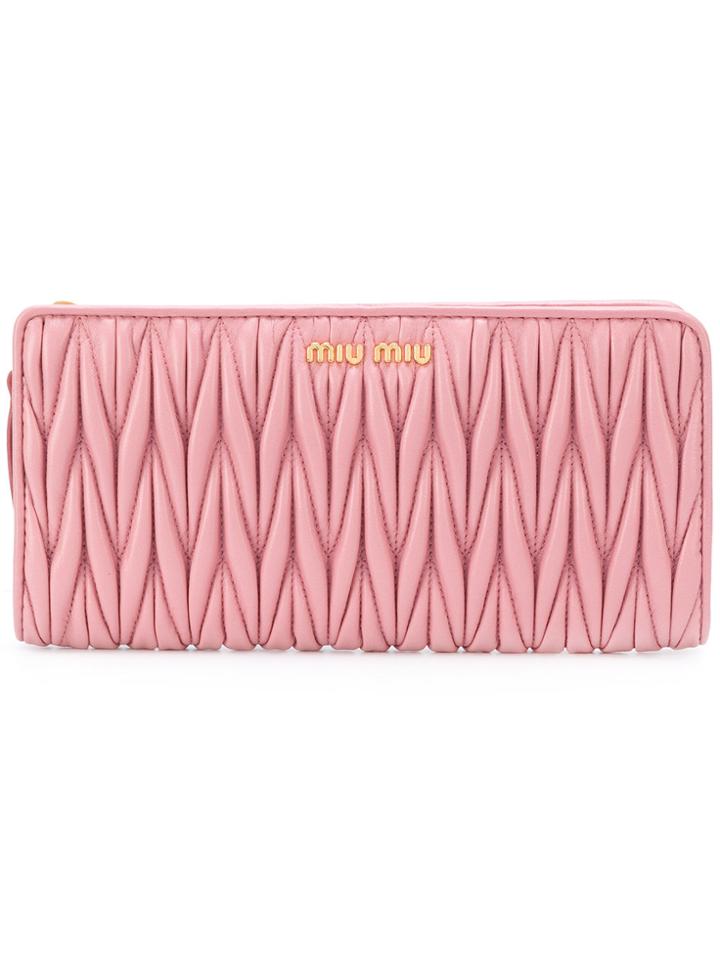 Miu Miu Zip Purse - Pink & Purple