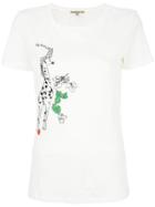 Patrizia Pepe Printed Giraffe T-shirt - Nude & Neutrals