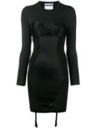 Moschino Knit Fitted Dress - Black