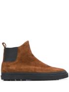 Buttero Suede Chelsea Boots - Brown