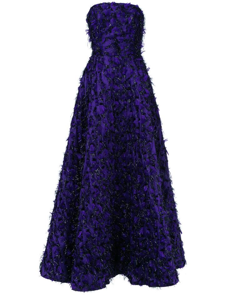 Bambah - Violeta Princess Gown - Women - Olive Brocade - 10, Pink/purple, Olive Brocade