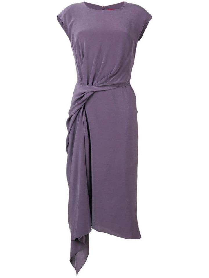 Sies Marjan Draped Front Midi Dress - Pink