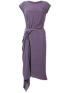 Sies Marjan Draped Front Midi Dress - Pink