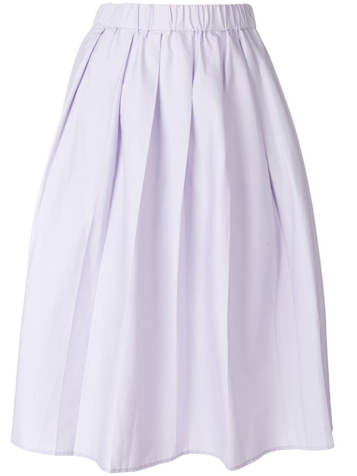 Michael Michael Kors Pleated Midi Skirt - Pink & Purple