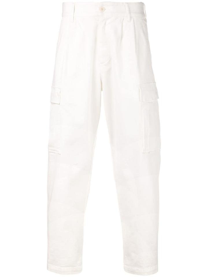 Barena Cargo Pocket Straight Trousers - White