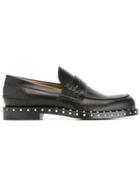Valentino Studded Loafers - Black