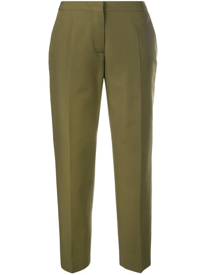 Marni Cropped Cigarette Pants - Green