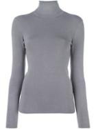 Joseph Turtle Neck Jumper, Women's, Size: Xs, Grey, Silk/nylon/spandex/elastane