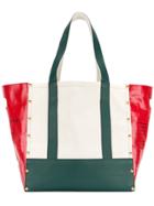 Sacai Large Printed Tote Bag - Nude & Neutrals