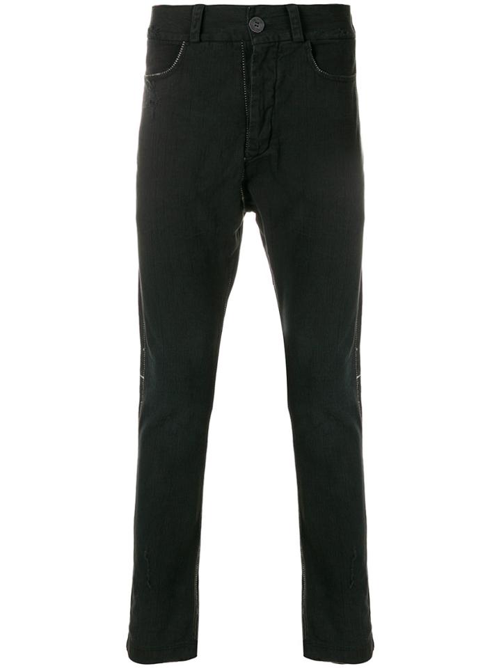 10sei0otto Dropped Crotch Jeans - Black