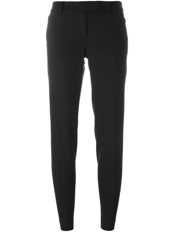 Michael Michael Kors Tapered Trousers, Women's, Size: 0, Black, Spandex/elastane/wool