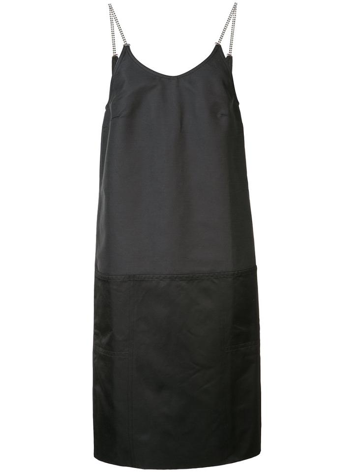 Alyx Diamanté Strap Slip Dress, Women's, Size: Xs, Black, Cotton/polyamide/viscose