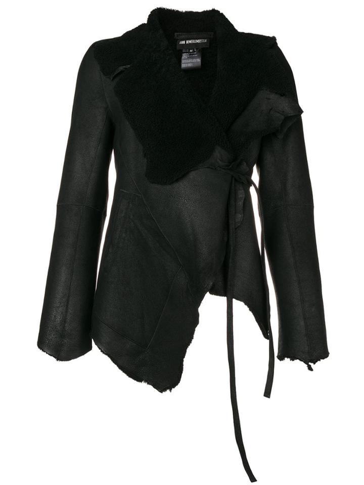 Ann Demeulemeester Sander Wrap-around Coat - Black