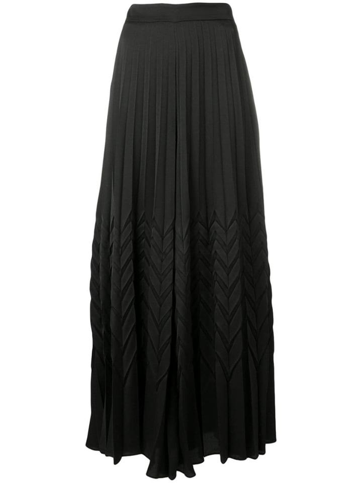 Blumarine Chevron Palazzo Trousers - Black