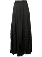 Blumarine Chevron Palazzo Trousers - Black