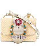 Miu Miu Woven Cross Body Bag - Nude & Neutrals