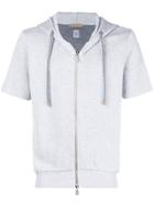 Eleventy Zipped Up Hoodie - Grey