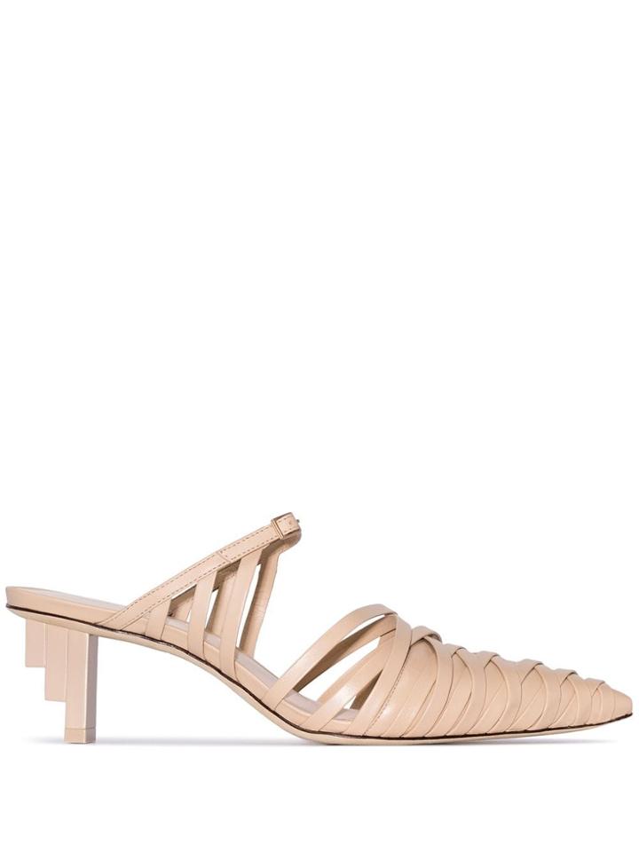 Cult Gaia Liora Strappy Pumps - Neutrals