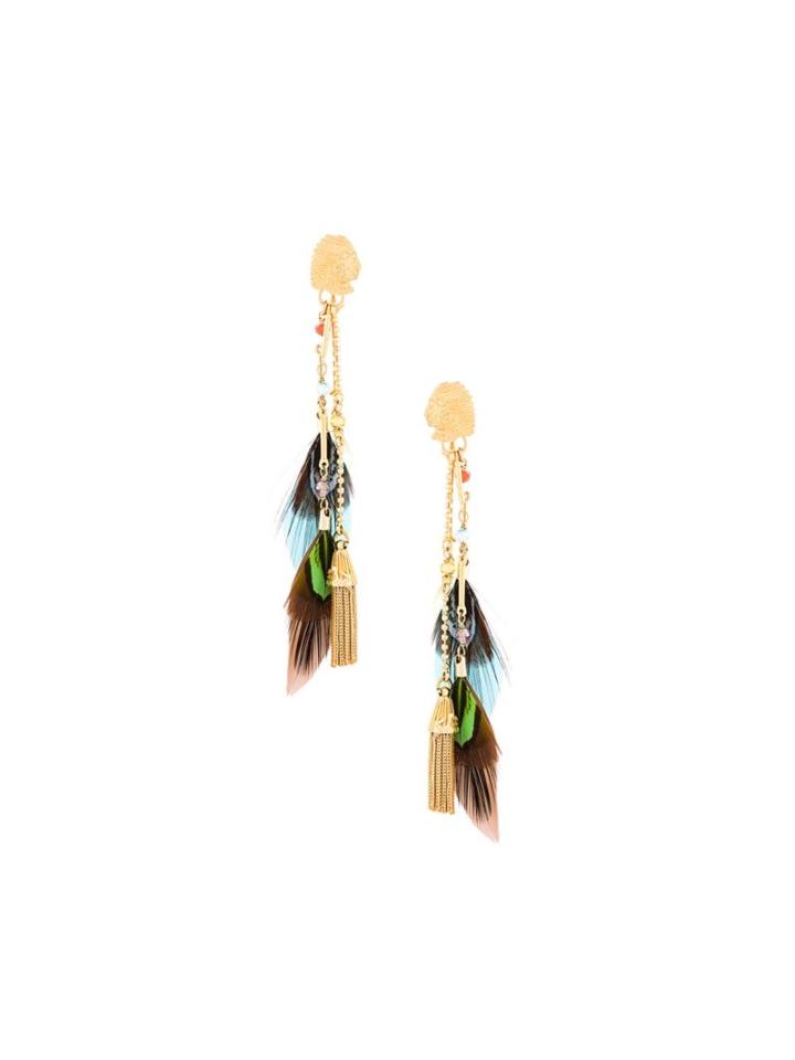 Gas Bijoux 'sioux' Feather Earrings