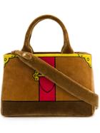 Prada Trompe L'oeil Tote Bag - Brown