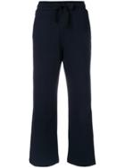 Moncler High Waisted Track Pants - Blue
