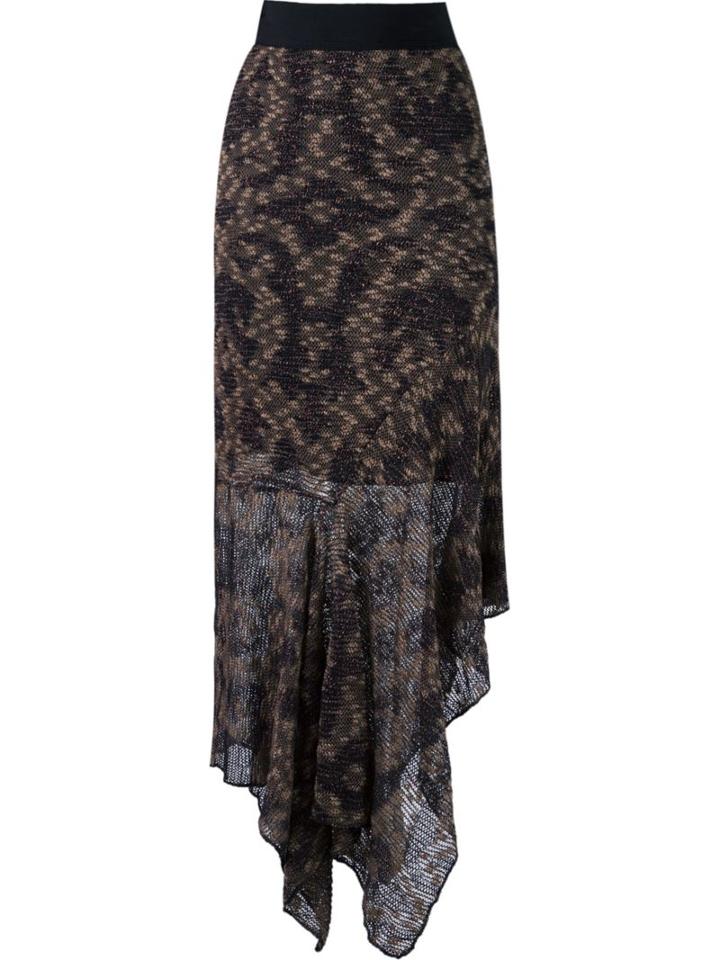 Cecilia Prado Mid-length Tricot Skirt, Women's, Size: P, Brown, Acrylic/viscose