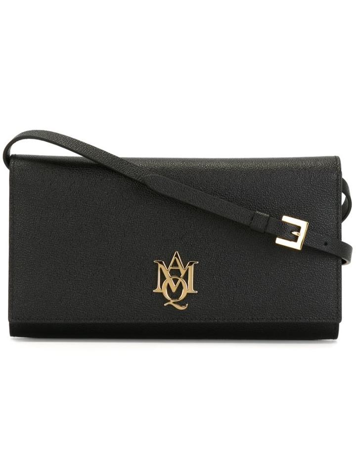 Alexander Mcqueen Amq Pouch With Strap, Women's, Black