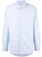 Visvim Sleeve Patch Button-down Shirt, Men's, Size: 3, Blue, Cotton