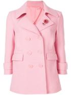 Ermanno Scervino Double-breasted Peacoat - Pink & Purple
