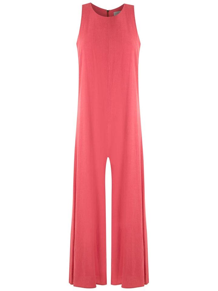 Alcaçuz Wide Leg Malibu Jumpsuit - Pink