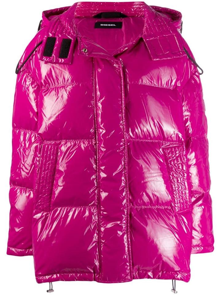 Diesel Oversized Down Jacket - Pink