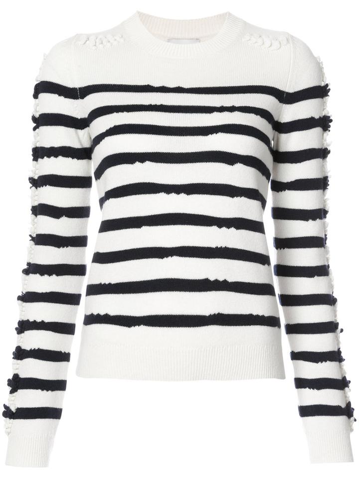 Barrie - Striped Jumper - Women - Cashmere - M, White, Cashmere