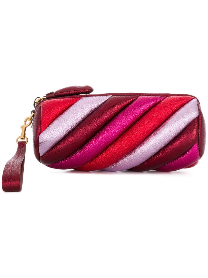Anya Hindmarch Marshmellow Clutch Bag - Pink & Purple