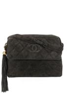 Chanel Pre-owned Cc Quilted Shoulder Bag - Black