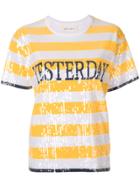 Alberta Ferretti Yesterday Sequined Shortsleeved T-shirt - Yellow &