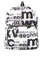 Liu Jo Typography Print Backpack - Black