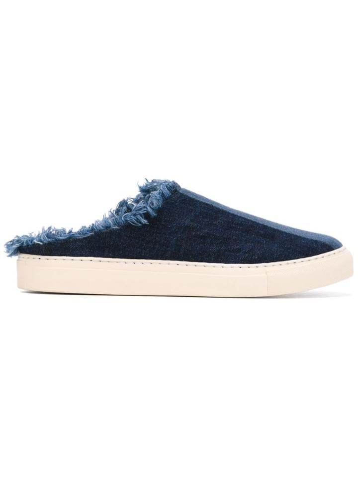 Ports 1961 Denim Frayed Mules
