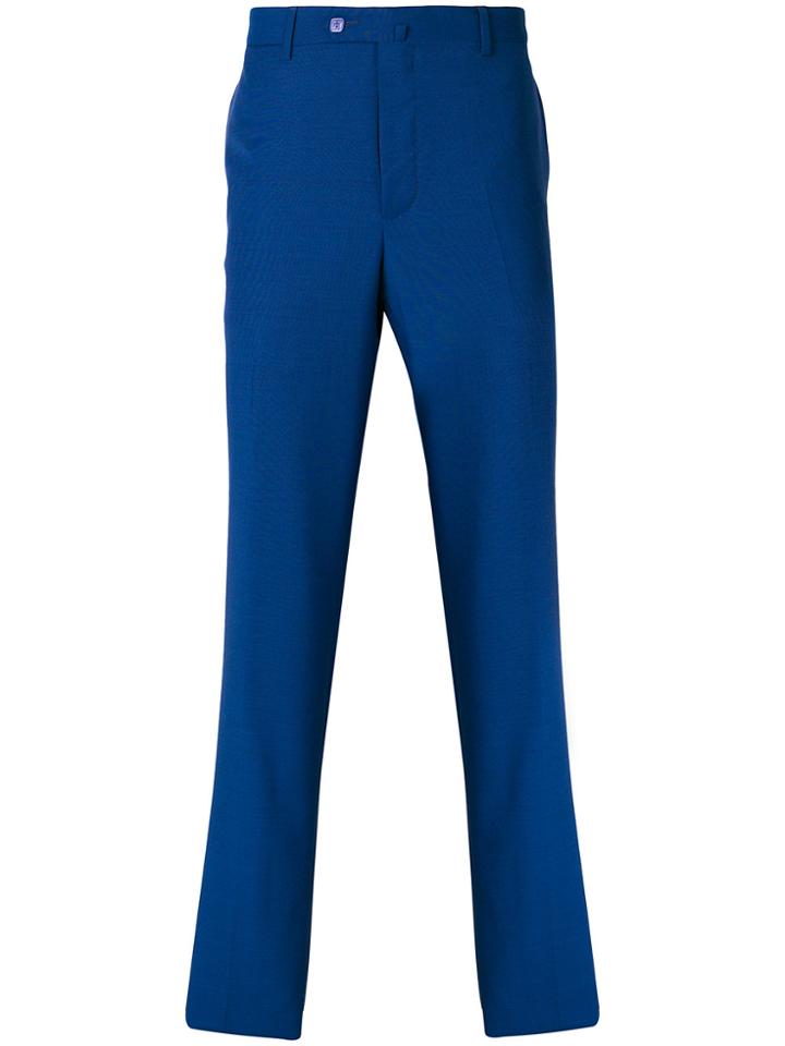 Billionaire Straight Leg Trousers - Blue