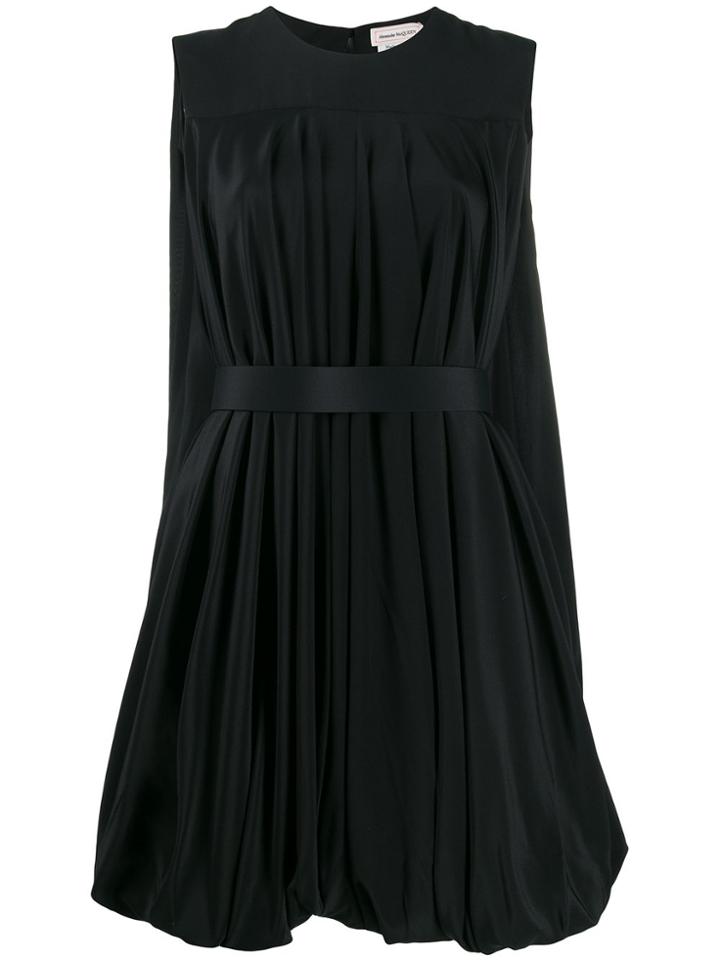 Alexander Mcqueen Balloon Short Dress - Black