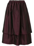 Comme Des Garçons Comme Des Garçons Layered Midi Skirt - Purple