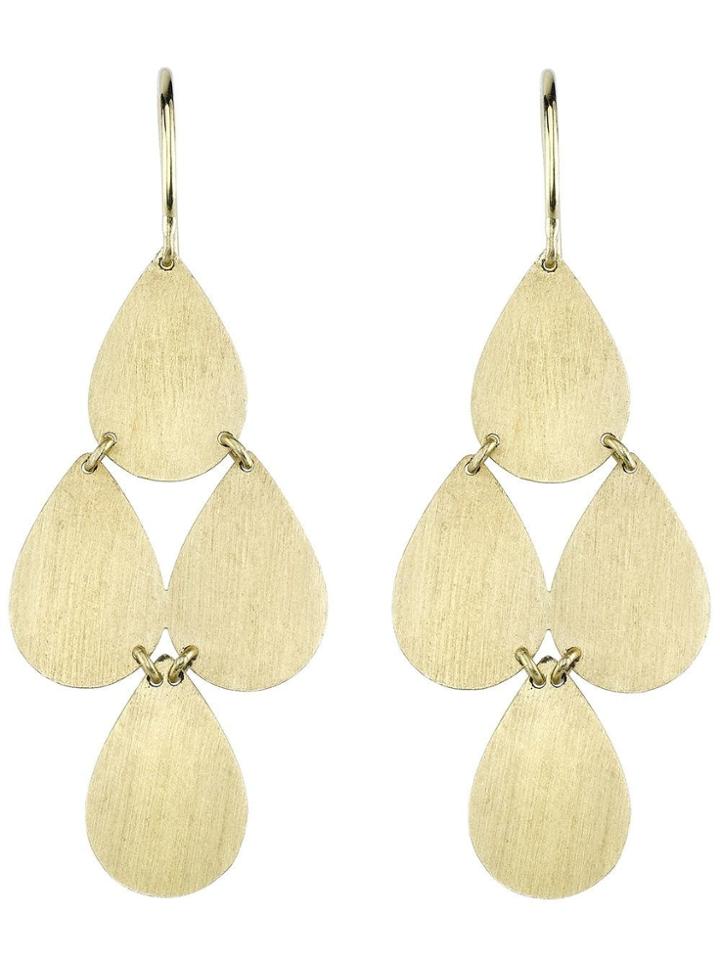 Irene Neuwirth Four Drop Earrings - Yellow & Orange