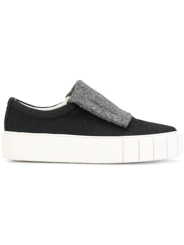 Primury Slip On Fleece Sneakers - Black