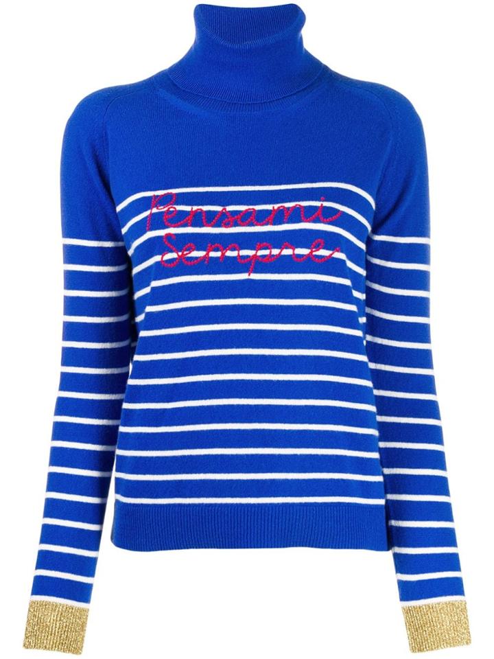 Giada Benincasa Knitted Striped Jumper - Blue