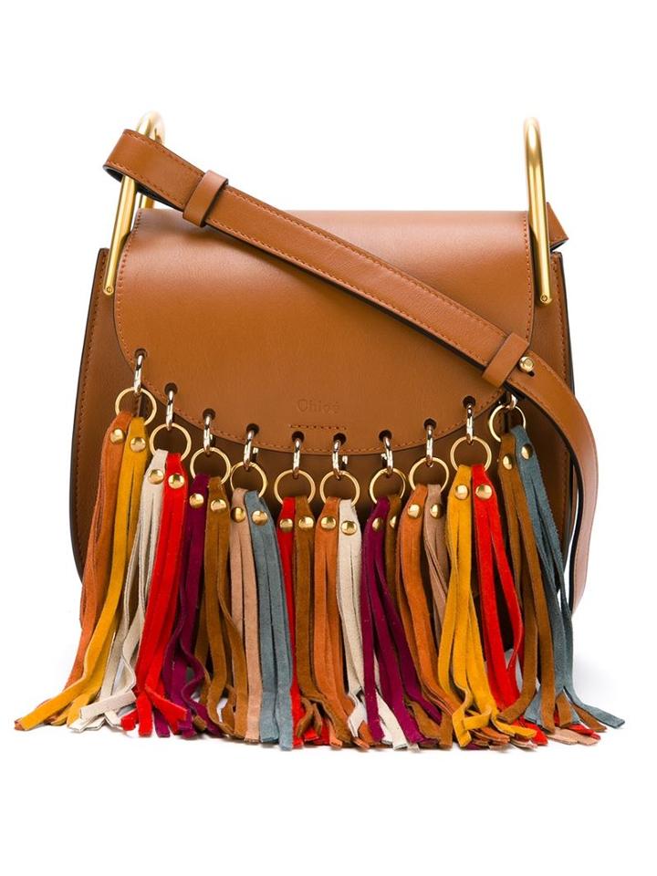 Chloé 'hudson' Multicoloured Fringe Shoulder Bag