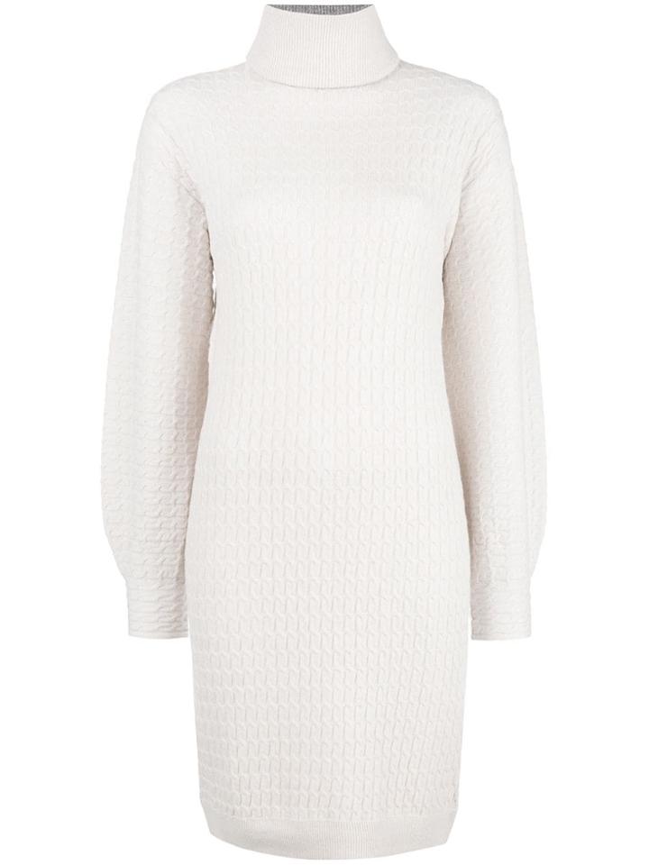 Nude Basic Knitted Dress - Neutrals