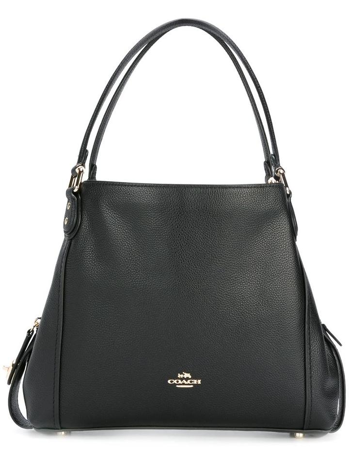 Coach Edie Shoulder Bag, Women's, Black, Leather