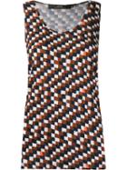 Andrea Marques Geometric Print Tank Top