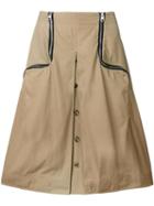 Jw Anderson Cumin Two-way Zipper Skirt - Brown